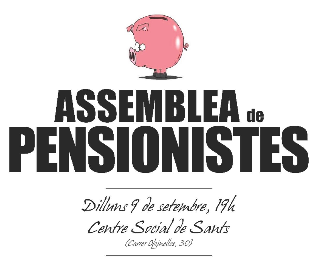 Defensem el sistema públic de pensions – Primera assemblea del curs