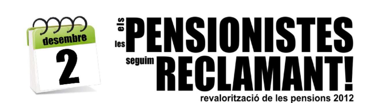 Salvem les Pensions – Vine a l’entrega col·lectiva de reclamacions del 2 de desembre de 2013