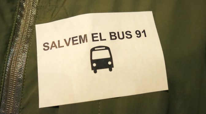 La Bordeta torna a demanar la col·laboració veïnal per salvar el Bus 91 – Octubre 2021