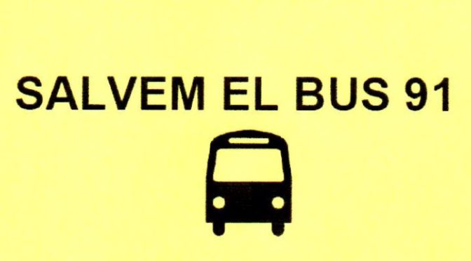 Salvem el Bus 91 – Vine al Consell de Barri de la Bordeta – 28 Novembre