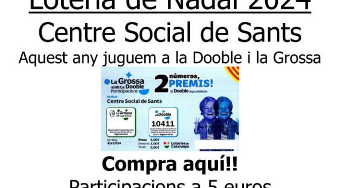Ja queden pocs dies per comprar participacions de la loteria de Nadal